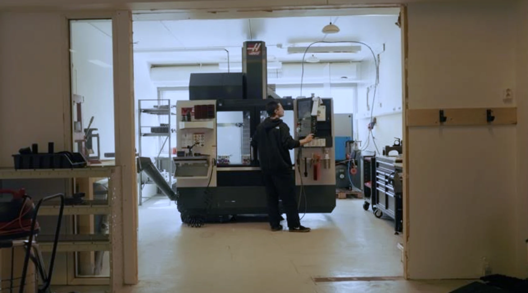 The Rockslice workshop and machining equipment